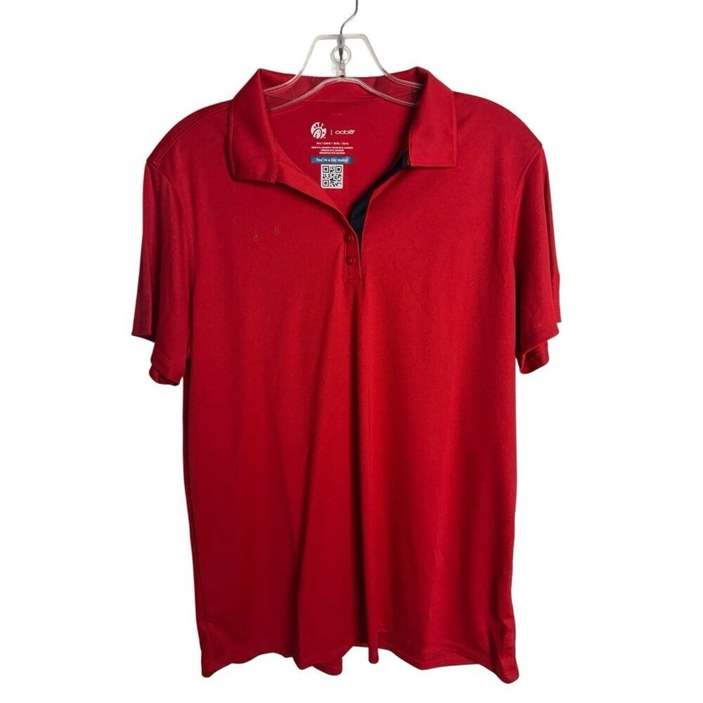 Chick-Fil-A Uniform Shirt Women’s Red Short Sleeve Polo Team Style Oobe New L